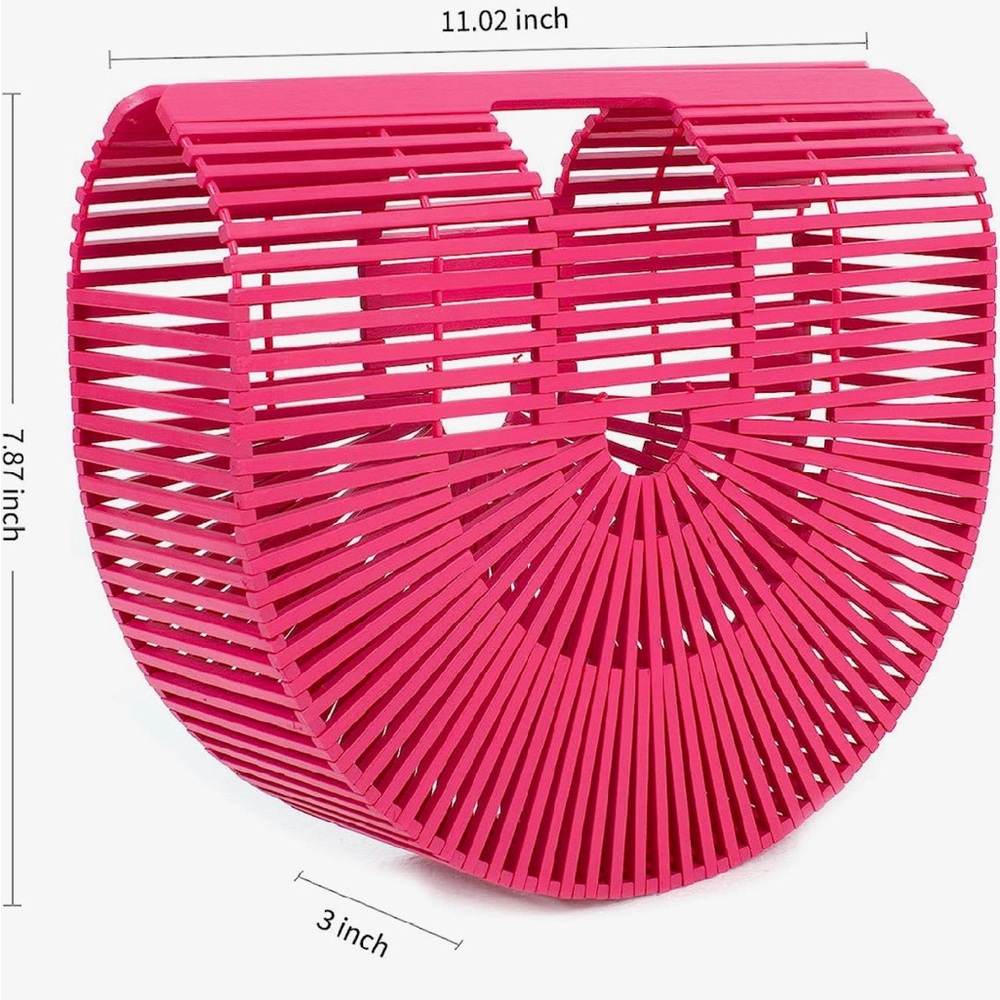 Pink Bamboo Women Bag